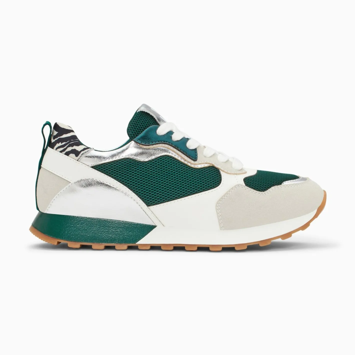 Vanessa Wu Baskets Berenice Vert Et Gris A Semelle Running Online