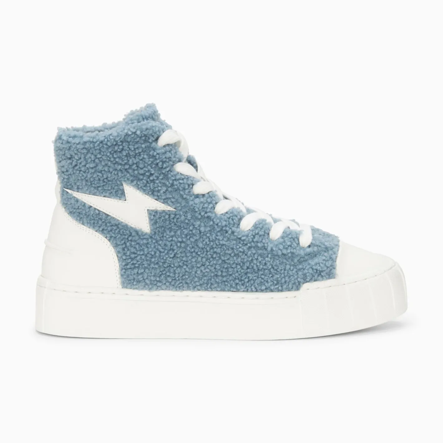 Vanessa Wu Baskets Eclair Alba Montantes Bleu-Gris Sale