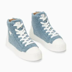 Vanessa Wu Baskets Eclair Alba Montantes Bleu-Gris Sale