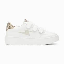 Vanessa Wu Baskets Eclair Damia Blanc Et Leopard A Scratchs Online