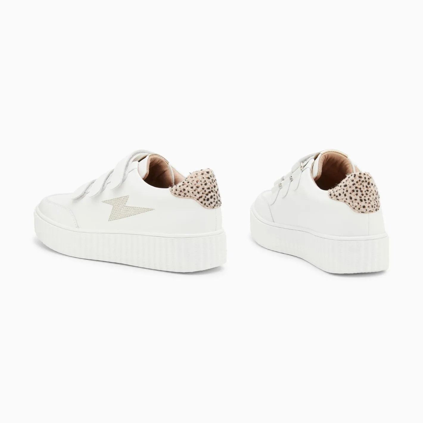Vanessa Wu Baskets Eclair Damia Blanc Et Leopard A Scratchs Online