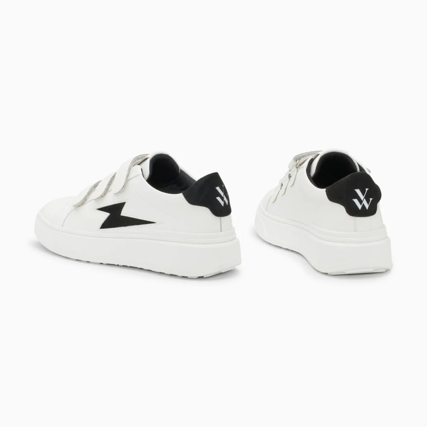 Vanessa Wu Baskets Eclair Fanny Blanc Et Noir A Scratchs Best