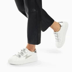 Vanessa Wu Baskets Eclair Kandia Blanc Et Argent A Scratchs Online