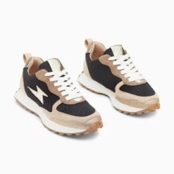 Vanessa Wu Baskets Eclair Kezia Noires A Semelle Running