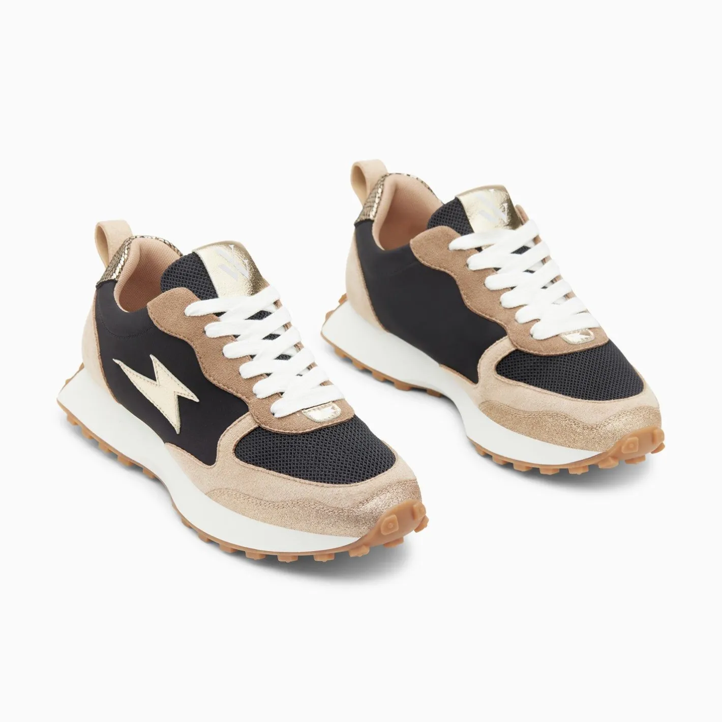 Vanessa Wu Baskets Eclair Kezia Noires A Semelle Running