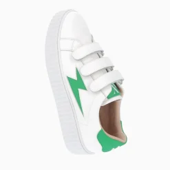 Vanessa Wu Baskets Eclair Larissa Blanches A Details En Satin Vert Best
