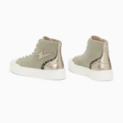 Vanessa Wu Baskets Eclair Laure Montantes Kaki Et Champagne Best