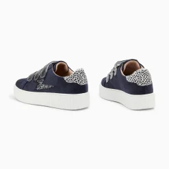 Vanessa Wu Baskets Eclair Maelle Bleu Et Anthracite A Scratchs New