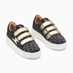Vanessa Wu Baskets Eclair Maelle Leopard Et Or A Scratchs Sale