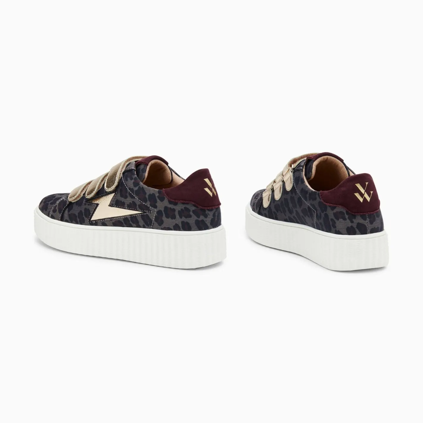 Vanessa Wu Baskets Eclair Maelle Leopard Et Or A Scratchs Sale