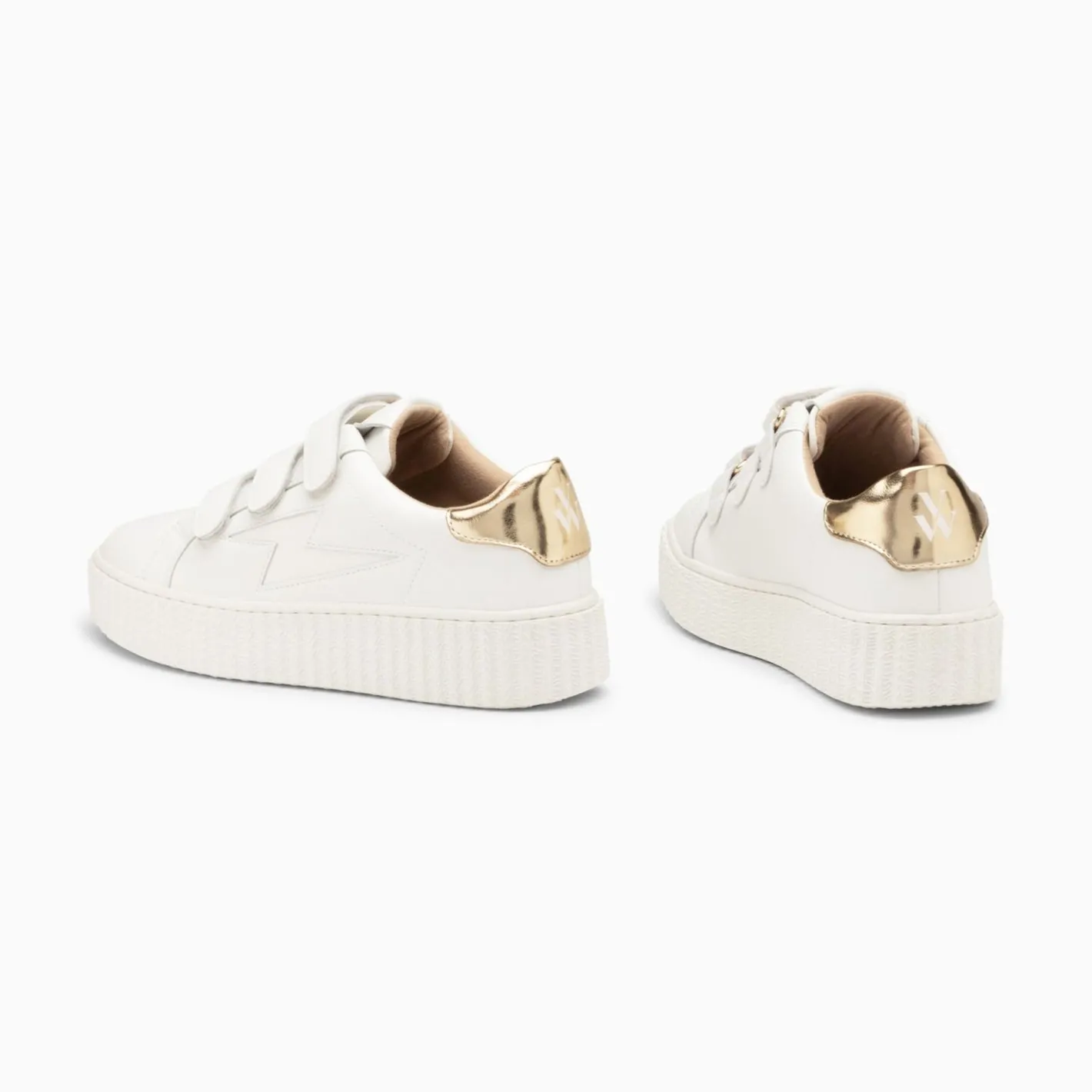 Vanessa Wu Baskets Eclair Maria Blanc Et Or A Scratchs Discount