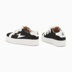 Vanessa Wu Baskets Eclair Marielle A Paillettes Noires New