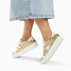 Vanessa Wu Baskets Eclair Marielle A Paillettes Or