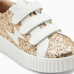 Vanessa Wu Baskets Eclair Marielle A Paillettes Or