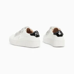 Vanessa Wu Baskets Eclair Mini Marilou Blanc Et Argent A Scratchs Discount