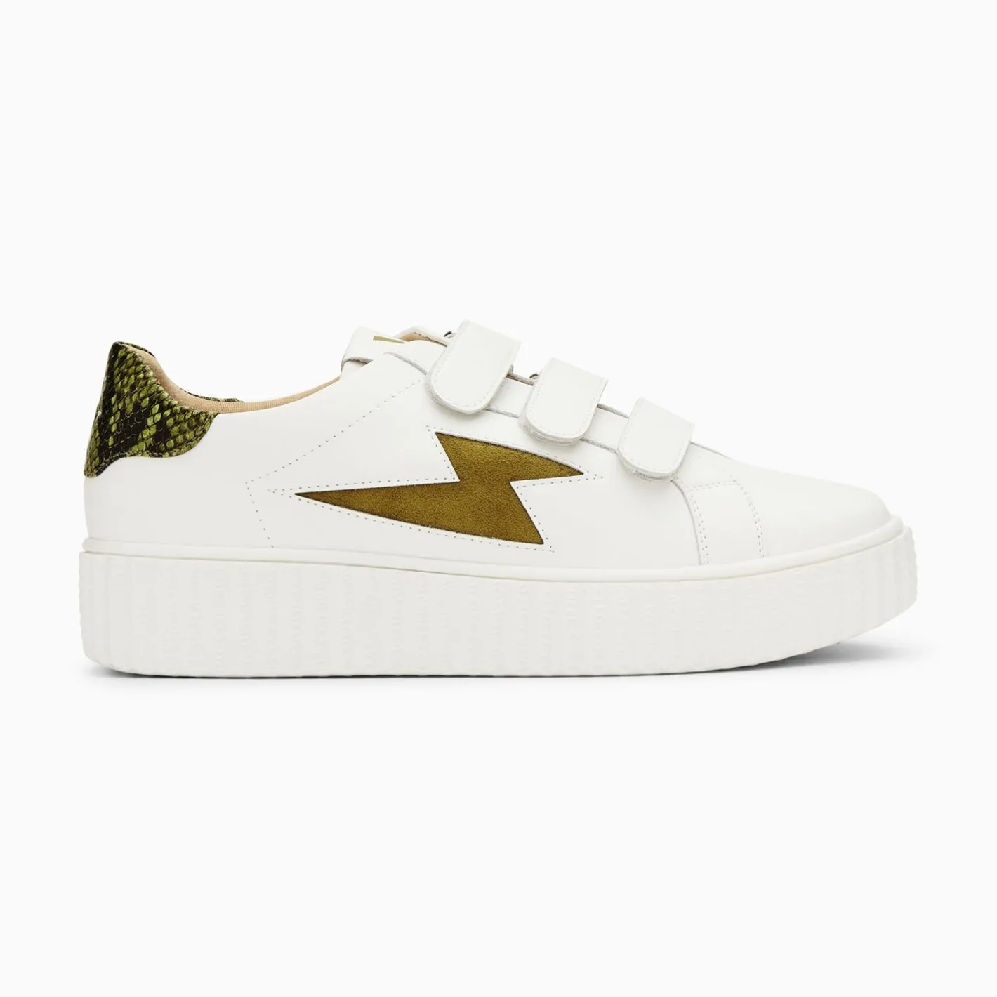 Vanessa Wu Baskets Eclair Susan Blanc Et Kaki A Scratchs
