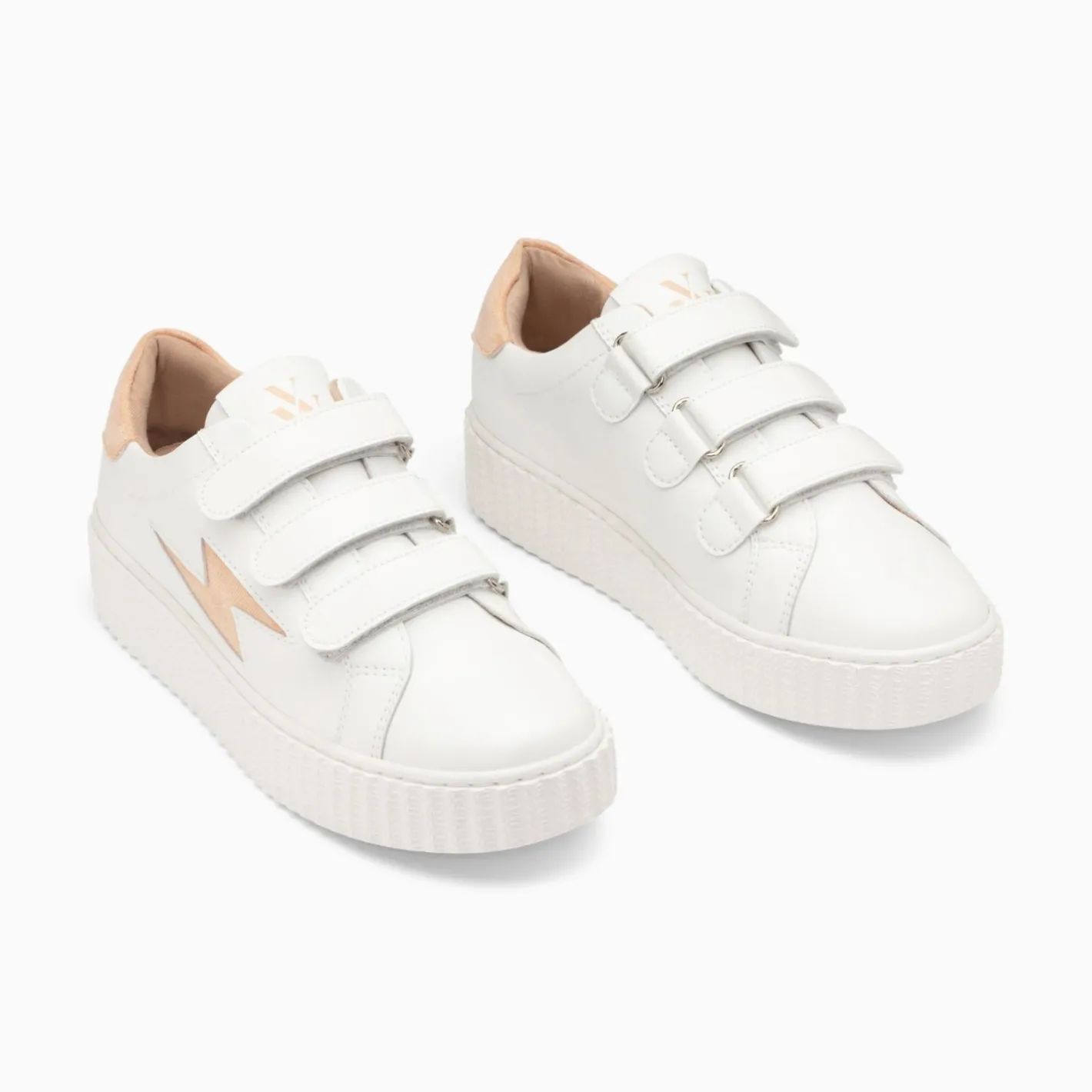 Vanessa Wu Baskets Eclair Vicky Blanc Et Orange Peche A Scratchs Best