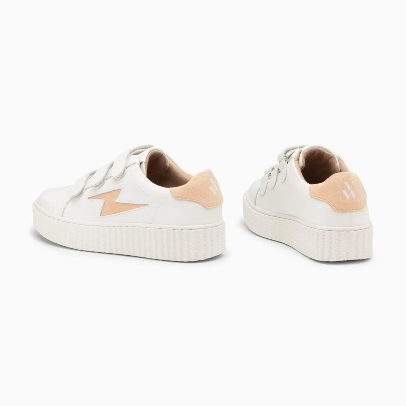 Vanessa Wu Baskets Eclair Vicky Blanc Et Orange Peche A Scratchs Best