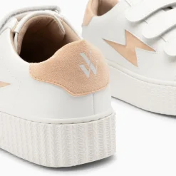 Vanessa Wu Baskets Eclair Vicky Blanc Et Orange Peche A Scratchs Best
