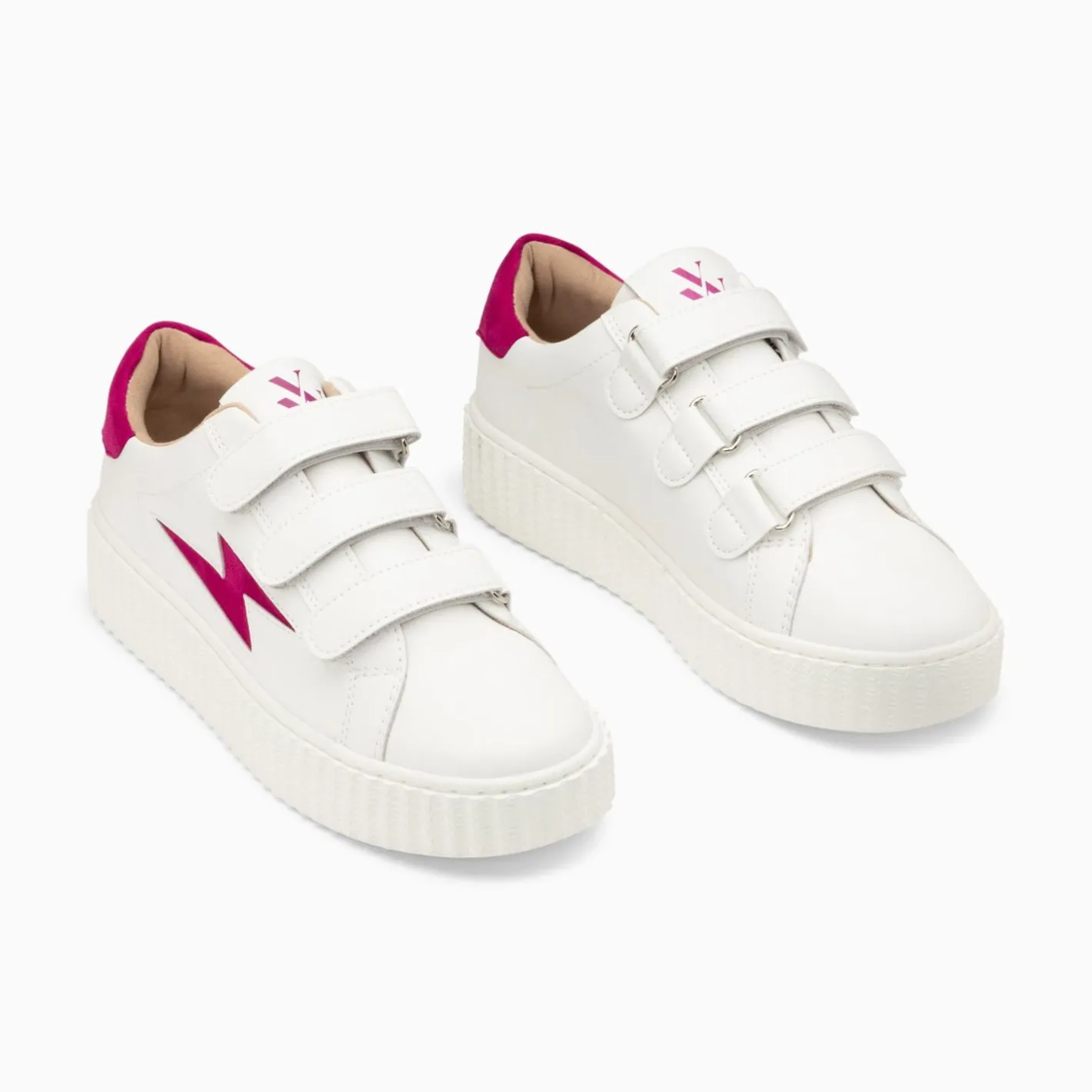 Vanessa Wu Baskets Eclair Vicky Blanc Et Fuchsia A Scratchs Best