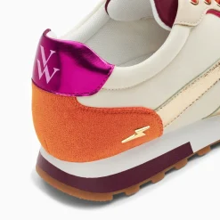 Vanessa Wu Baskets Jade Or Et Orange A Semelle Running Sale