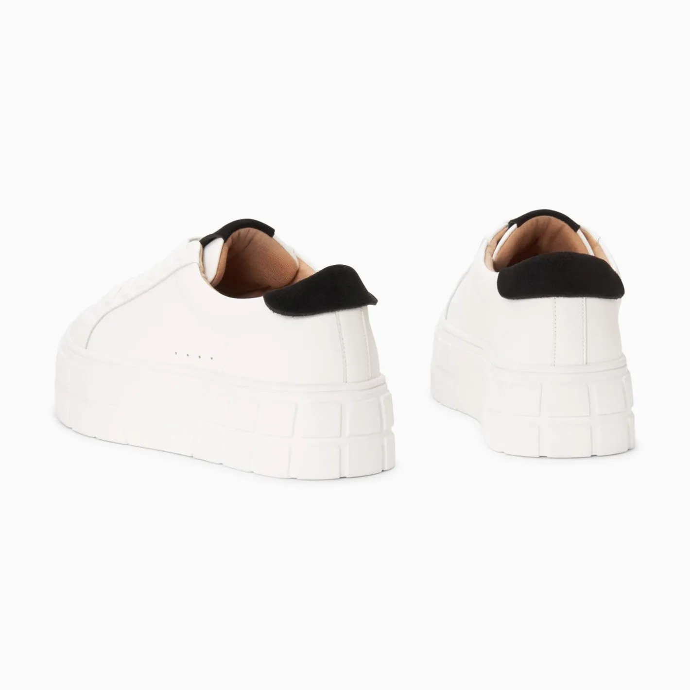 Vanessa Wu Baskets Meaghan Blanc Et Noir A Plateforme Hot