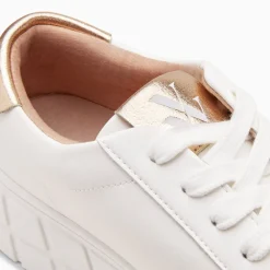 Vanessa Wu Baskets Meaghan Blanc Et Or A Plateforme Outlet