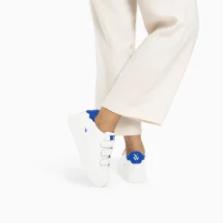 Vanessa Wu Baskets Mini Eclair Solange Blanc Et Bleu A Scratchs Online