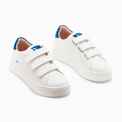 Vanessa Wu Baskets Mini Eclair Solange Blanc Et Bleu A Scratchs Online