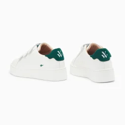 Vanessa Wu Baskets Mini Eclair Solange Blanc Et Vert A Scratchs Sale