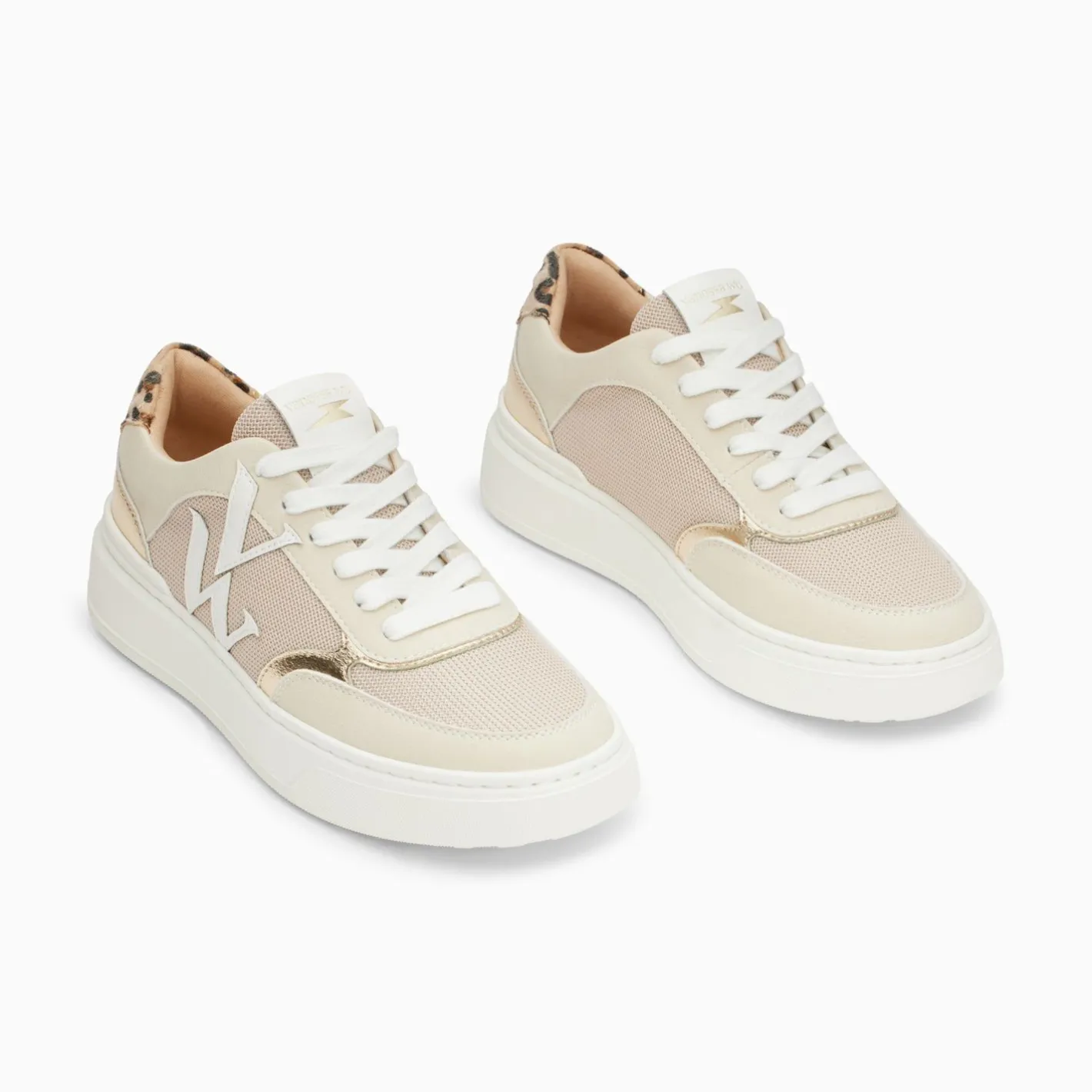 Vanessa Wu Baskets Monogramme Valentine Beiges Online