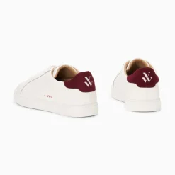Vanessa Wu Baskets Steph Blanc Et Prune A Lacets Discount