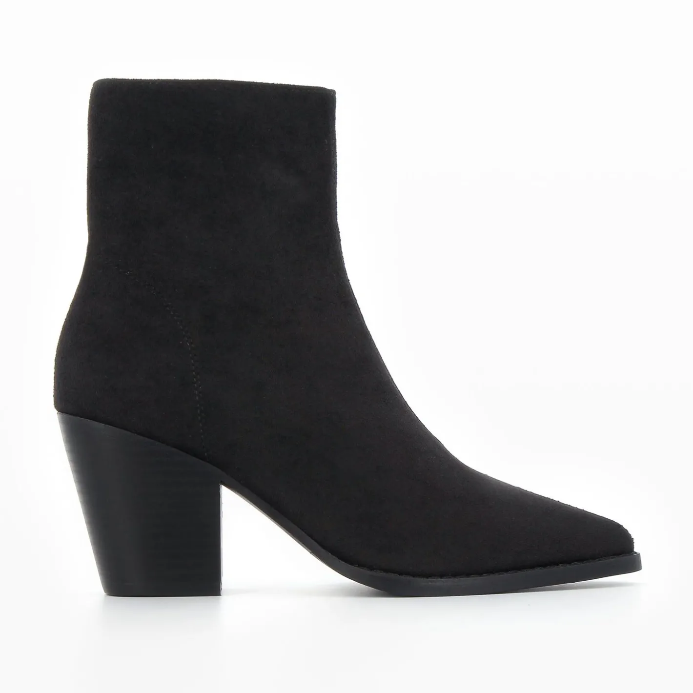 Vanessa Wu Bottines Constance A Talon En Suedine Noire Online