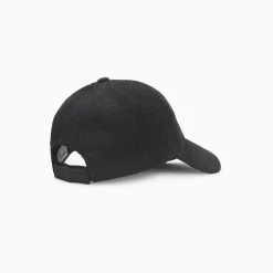 Vanessa Wu Casquette Jess Noire En Velours Cotele New