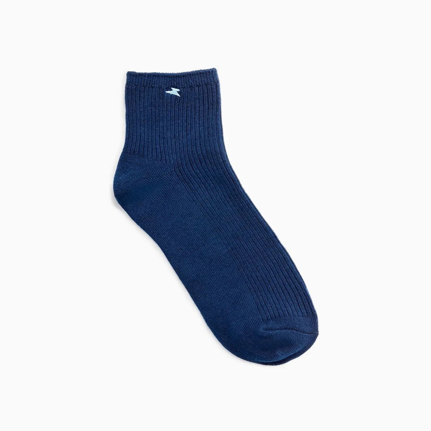Vanessa Wu Chaussettes Courtes Amy Bleu Marine Cotelees Hot
