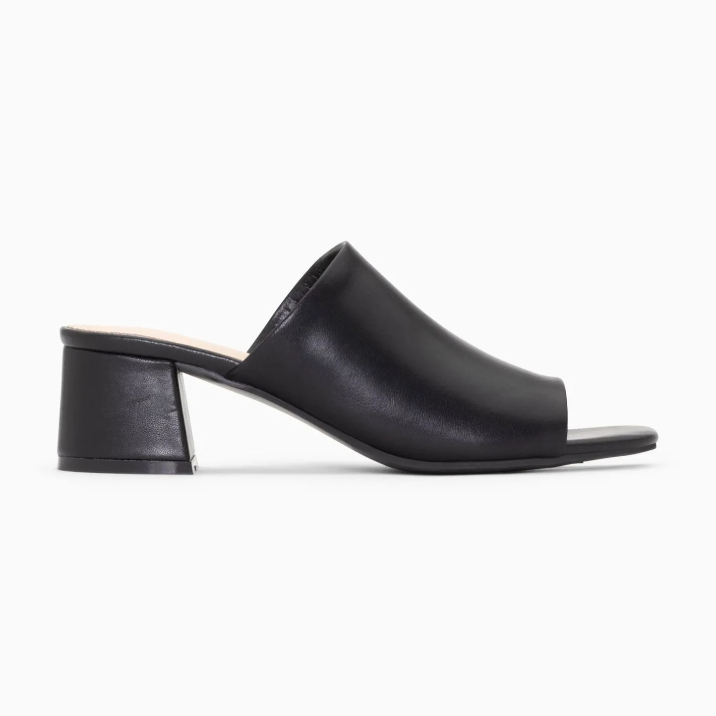 Vanessa Wu Mules Peep-Toe Helene Noires A Talon