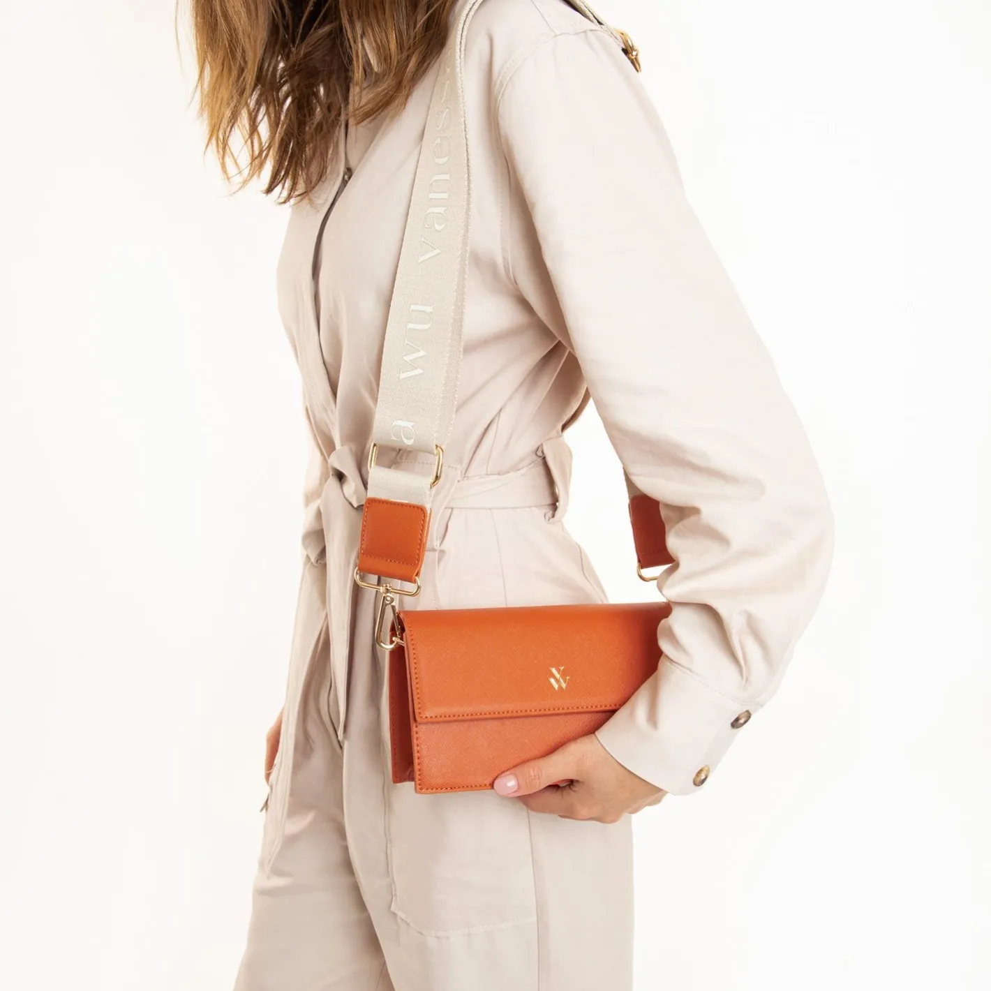 Vanessa Wu Petit Sac Lia Orange A Rabat Hot