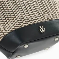 Vanessa Wu Petit Sac Panier Juliane Noir Discount