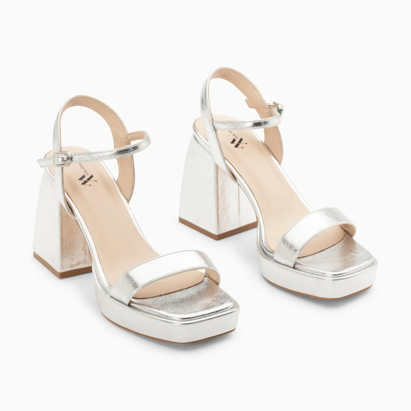 Vanessa Wu Sandales A Talon Martha Argent Outlet