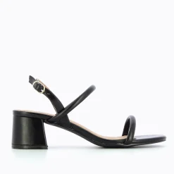 Vanessa Wu Sandales A Talon Minimalistes Cynthia Noires Hot