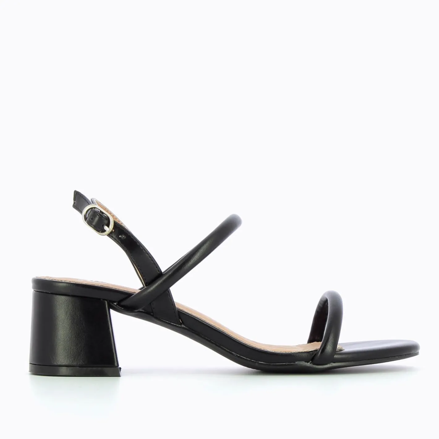 Vanessa Wu Sandales A Talon Minimalistes Cynthia Noires Hot