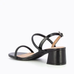 Vanessa Wu Sandales A Talon Minimalistes Cynthia Noires Hot