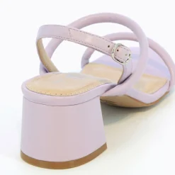 Vanessa Wu Sandales A Talon Minimalistes Oriane Lilas Outlet
