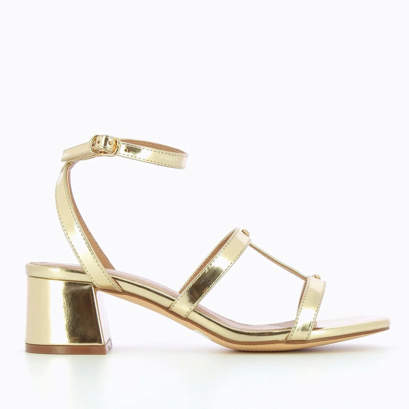 Vanessa Wu Sandales A Talon Retro Adrianna Or