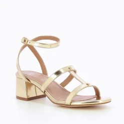 Vanessa Wu Sandales A Talon Retro Adrianna Or