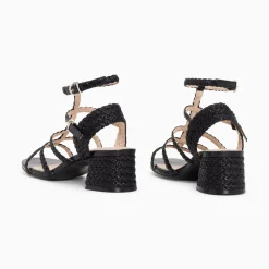 Vanessa Wu Sandales A Talon Tressees Claudia Noires Best