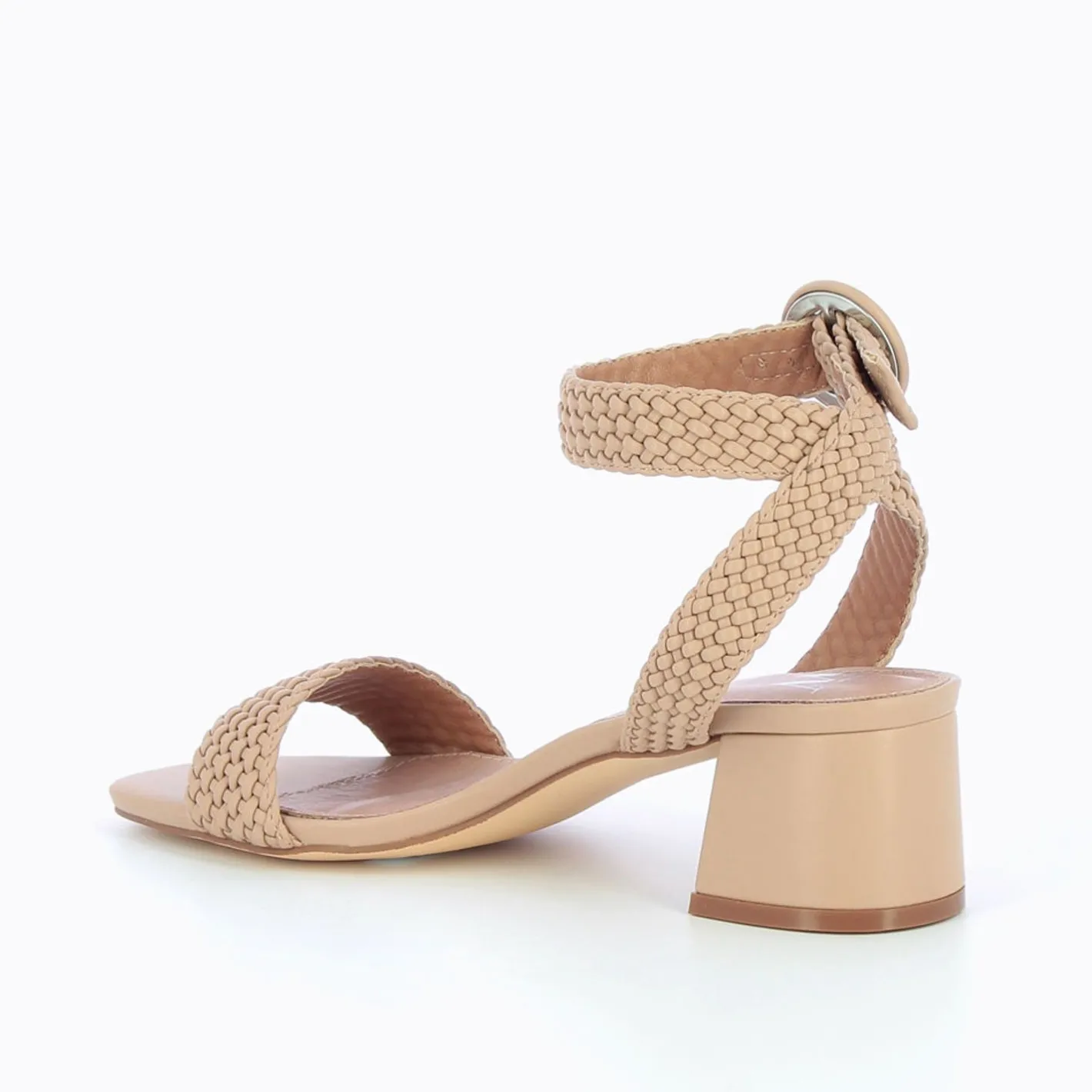 Vanessa Wu Sandales A Talon Tressees Emmeline Taupe Rose Sale