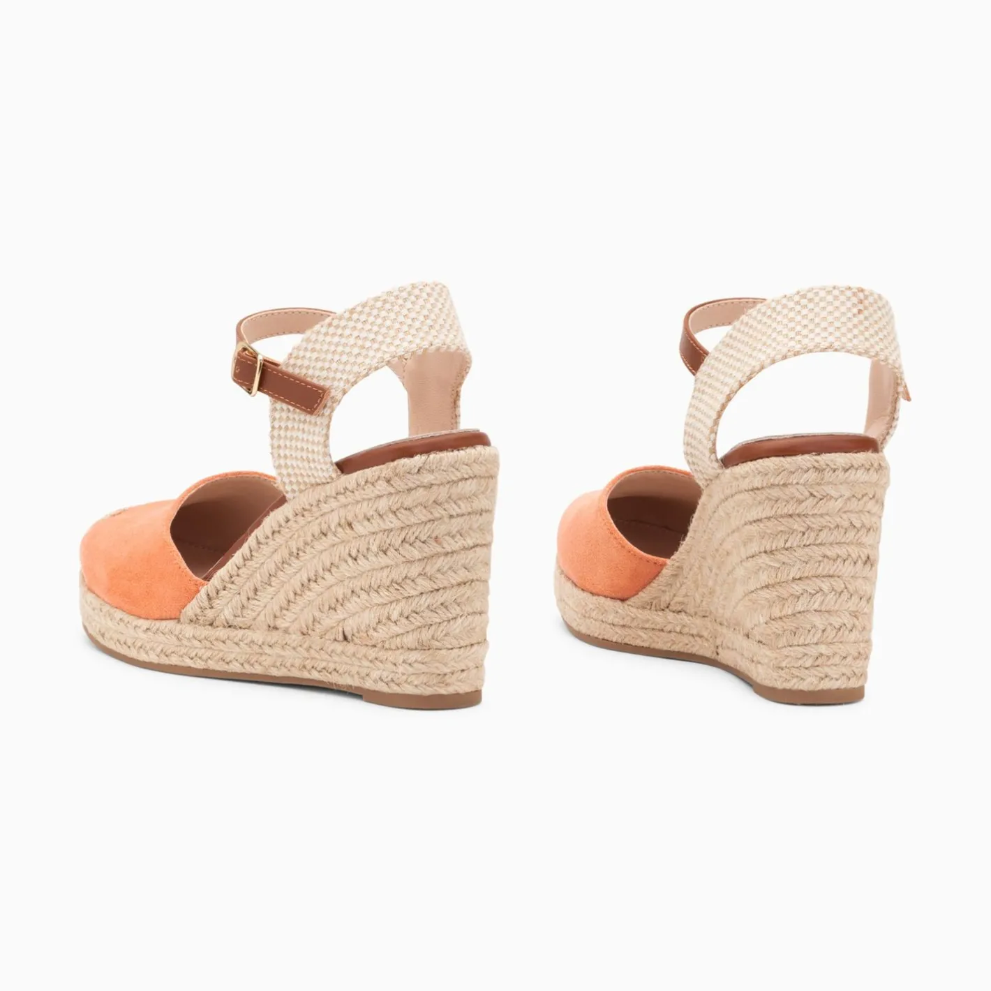 Vanessa Wu Sandales Compensees Mariana Corail