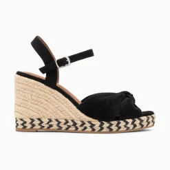 Vanessa Wu Sandales Compensees Nouees Celine Noires Discount