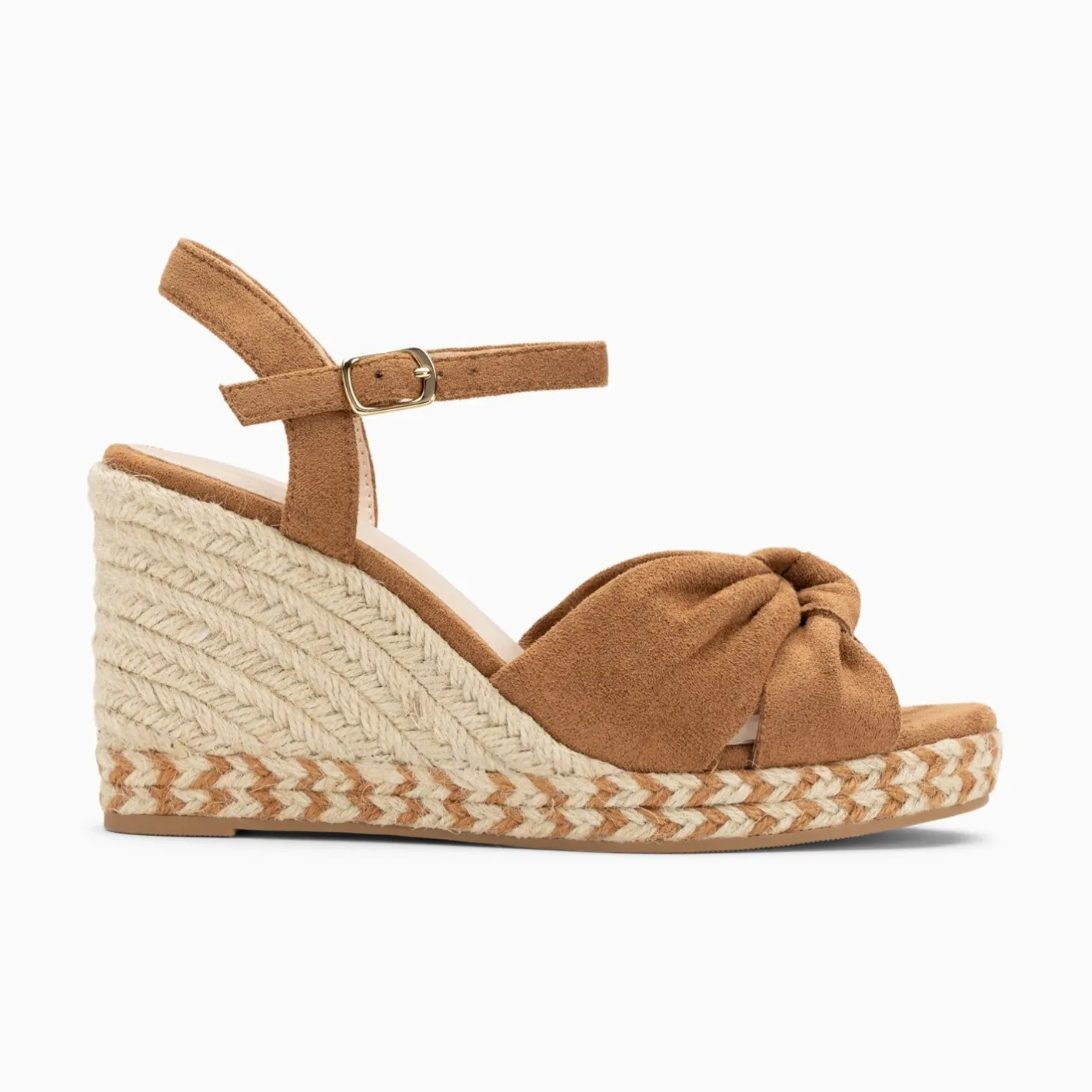 Vanessa Wu Sandales Compensees Nouees Georgina Camel